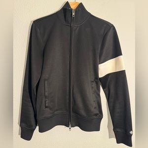 Men’s Club Monaco Black with Left White Cuff Detail Track Jacket size XS